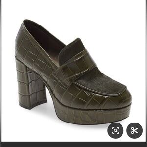 Jeffrey Campbell Scholar HHPlatform Loafer - Green